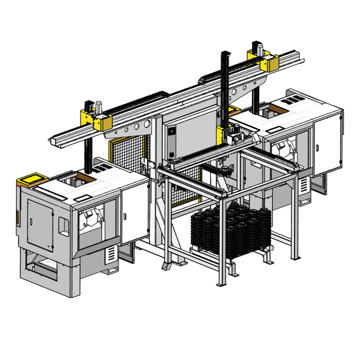 TMC54FS-2D型一拖二復合桁架機械手